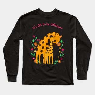 It's ok to be different autism Long Sleeve T-Shirt